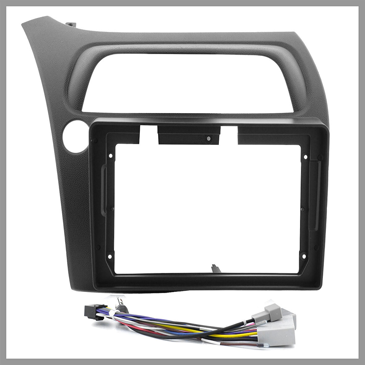 HONDA CIVIC TYPE-R 2006-2012 9" SİYAH ANDROID MULTİMEDYA ÇERÇEVESİ - SOKET