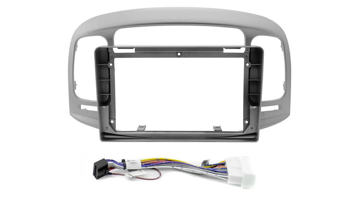 HYUNDAİ ERA 2006-2012 9" GÜMÜŞ  ANDROID MULTİMEDYA ÇERÇEVESİ - SOKET