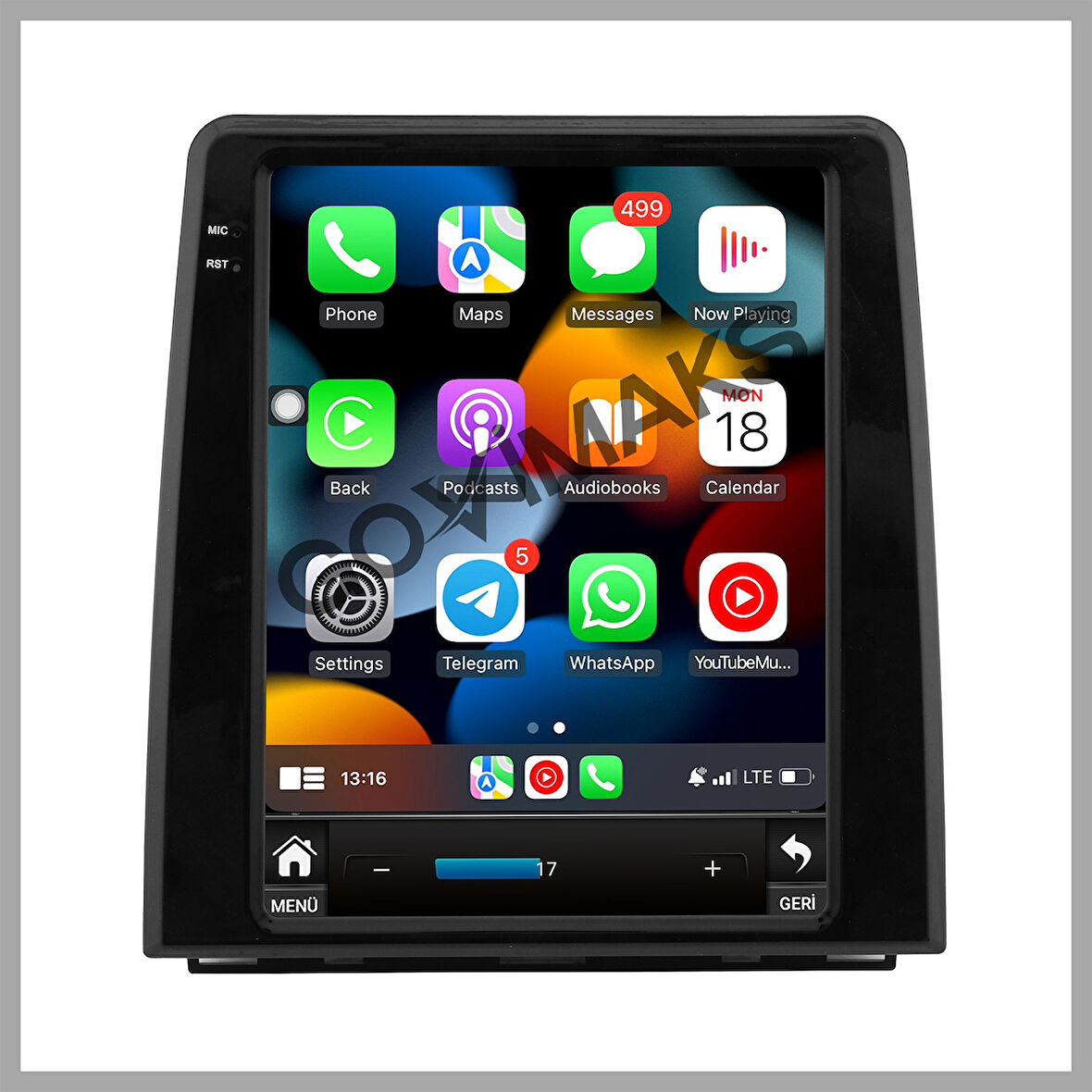 GOVİMAKS RENAULT CLIO 5 UYUMLU 2020-2023  4 GB RAM 64 GB HAFIZA ANDROID MULTIMEDIA TEYP