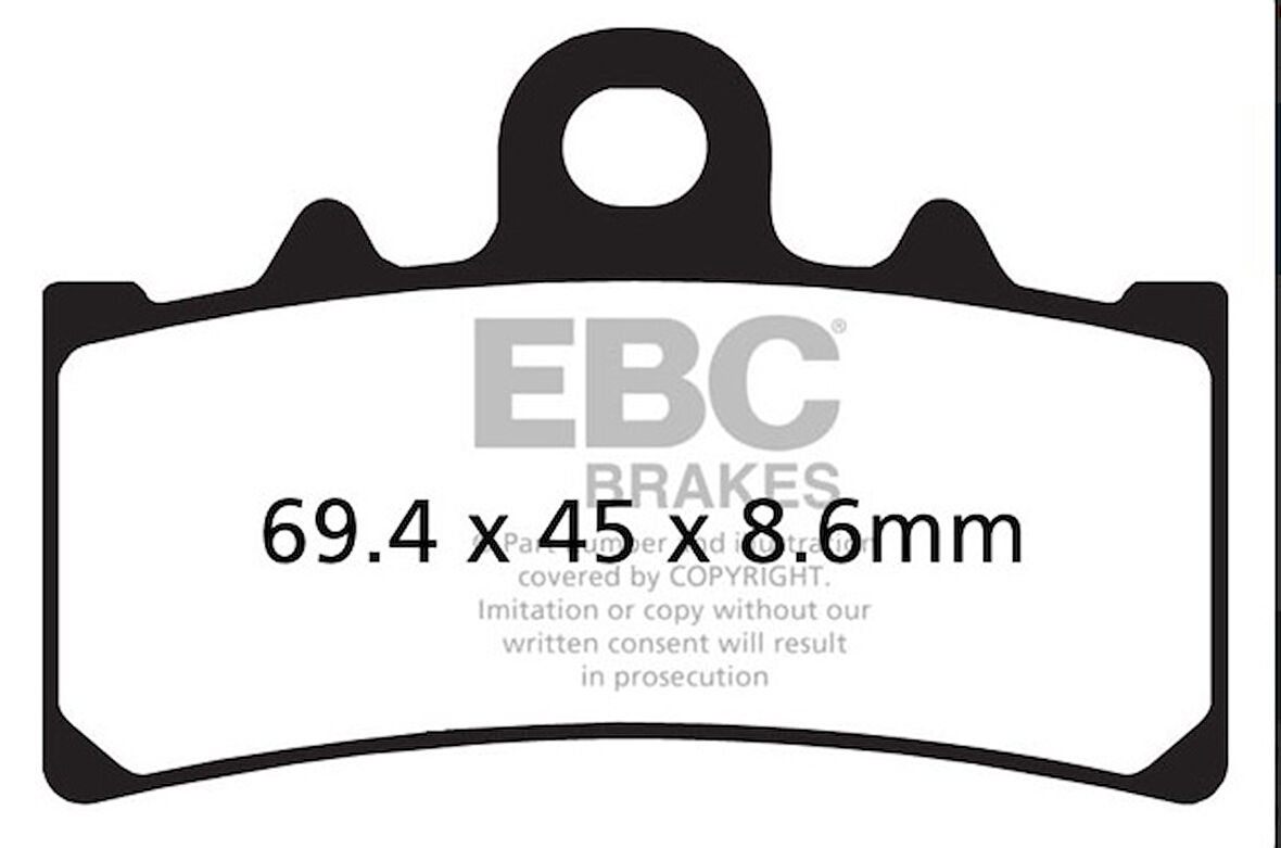 Ebc Fren Balatası Sinter Fa606hh 2020-2022 Bajaj Dominar 400 Ug Ön