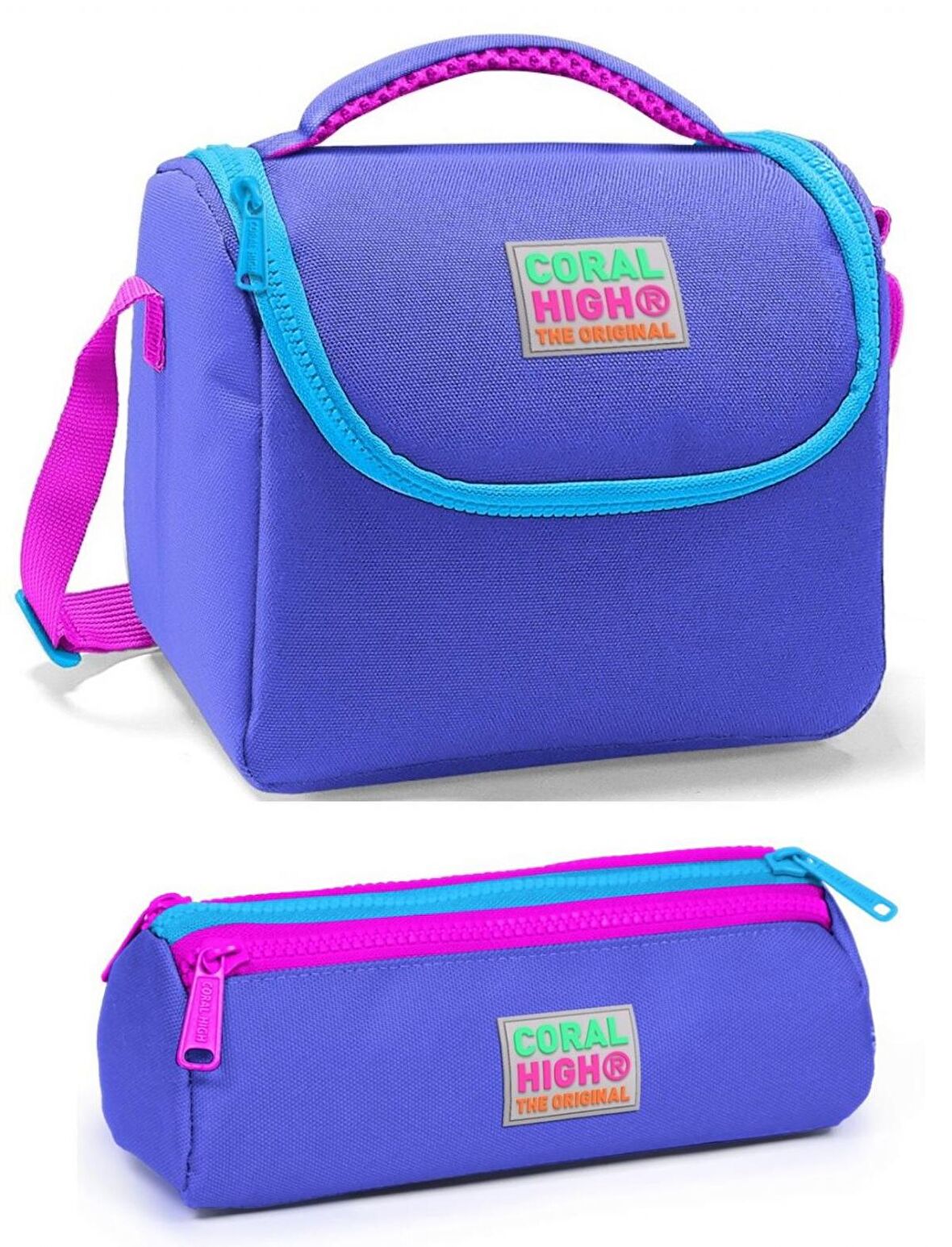 Coral High Kız Çocuk Mor Beslenme Çantası Seti