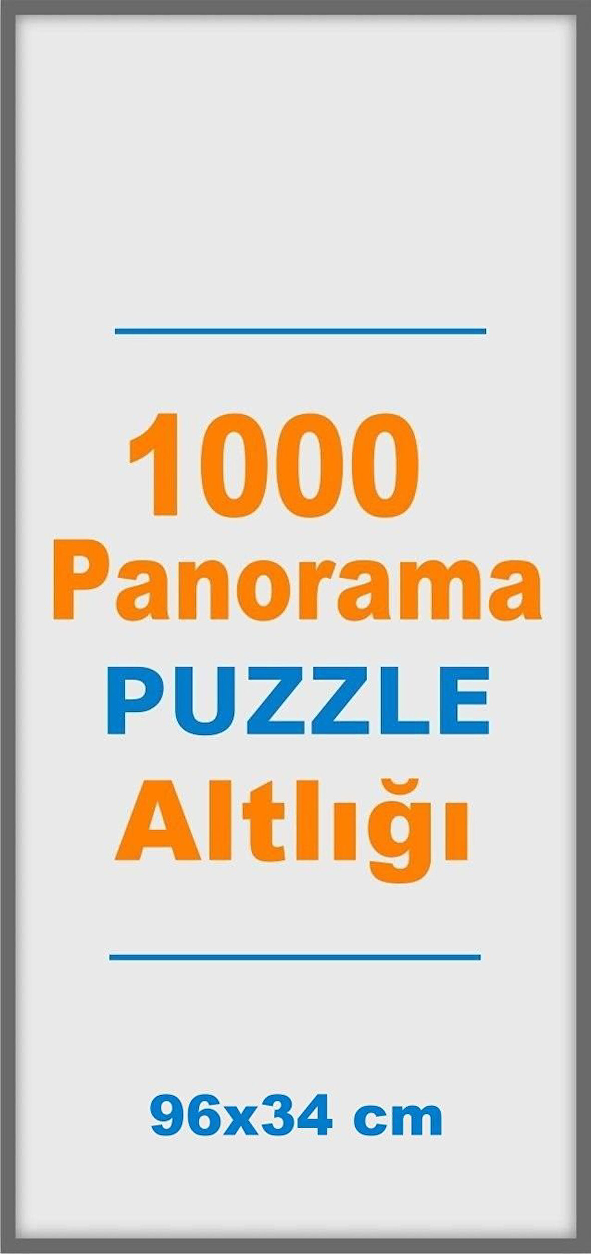 1000 Parçalık Panorama Puzzle Altlığı - 96x34 cm Beyaz Puzzle Alt Tablası