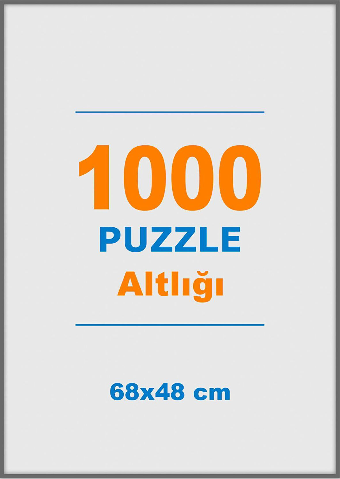 1000 Parçalık Puzzle Altlığı - 68x48 cm Beyaz Puzzle Alt Tablası