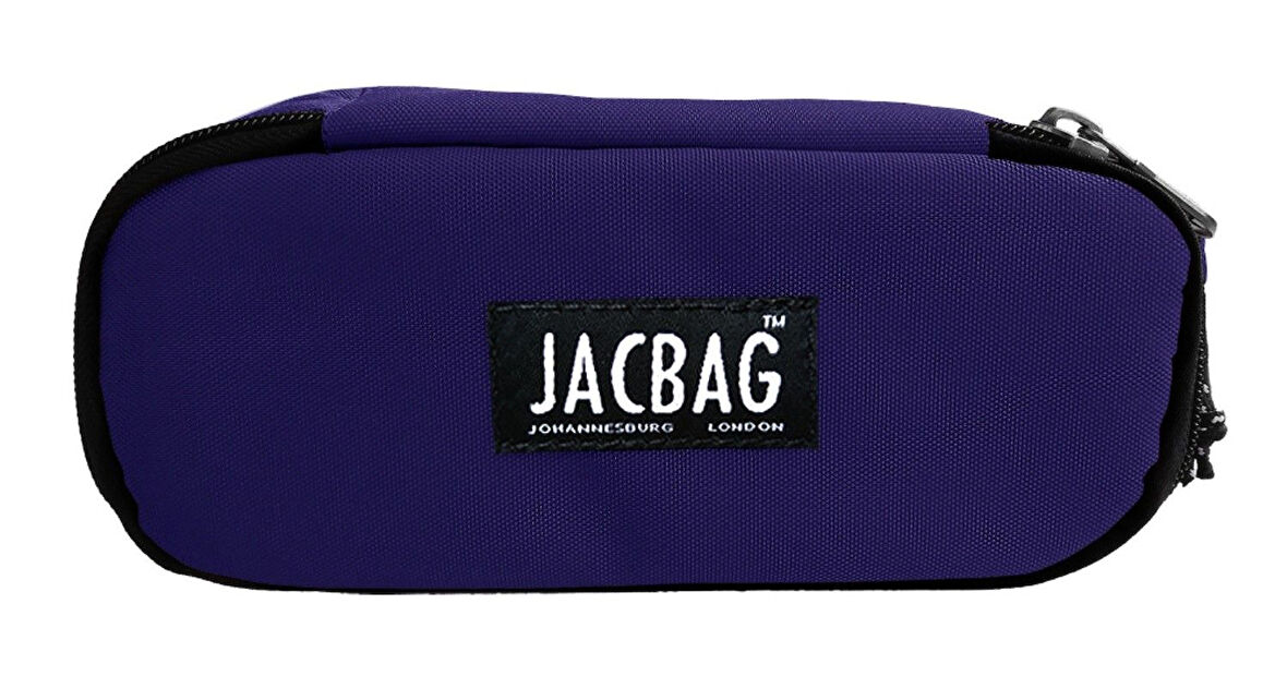 Jacbag Mor Kadın/Kız Çocuk Oval XL Organizer Kalem Kutusu Kalemlik