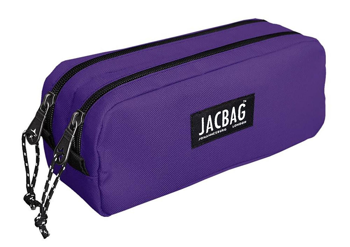 Jacbag Mor İki Gözlü Okul Kalem Çantası - Kız Çocuk