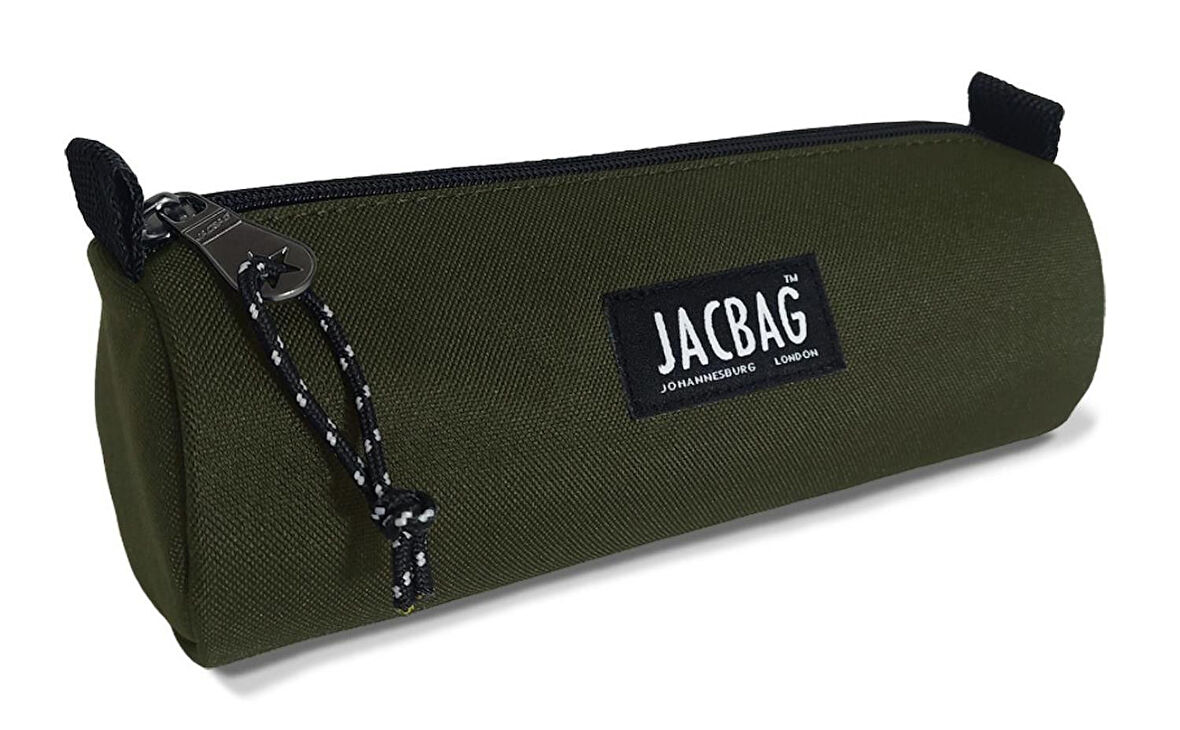 Jacbag Haki Yeşil Erkek Çocuk Tek Gözlü Silindir Kalemlik - Kalem Kutusu