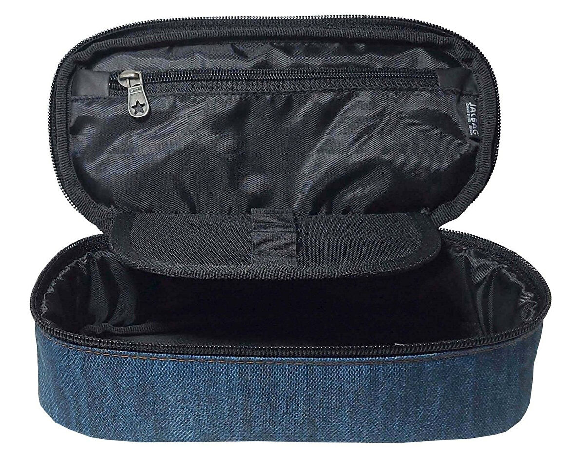 Jacbag Kot Baskılı Oval XL Organizer Kalem Kutusu Kalemlik