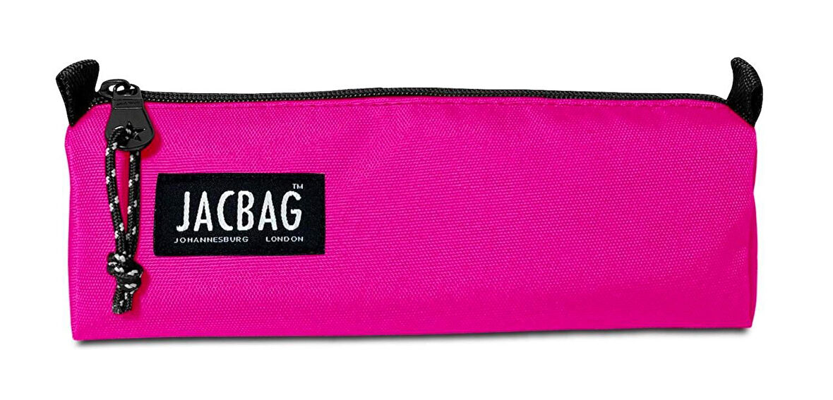 Jacbag Pembe Kız Çocuk Tek Bölmeli Üçgen Okul ve Ofis Kalem Kutusu