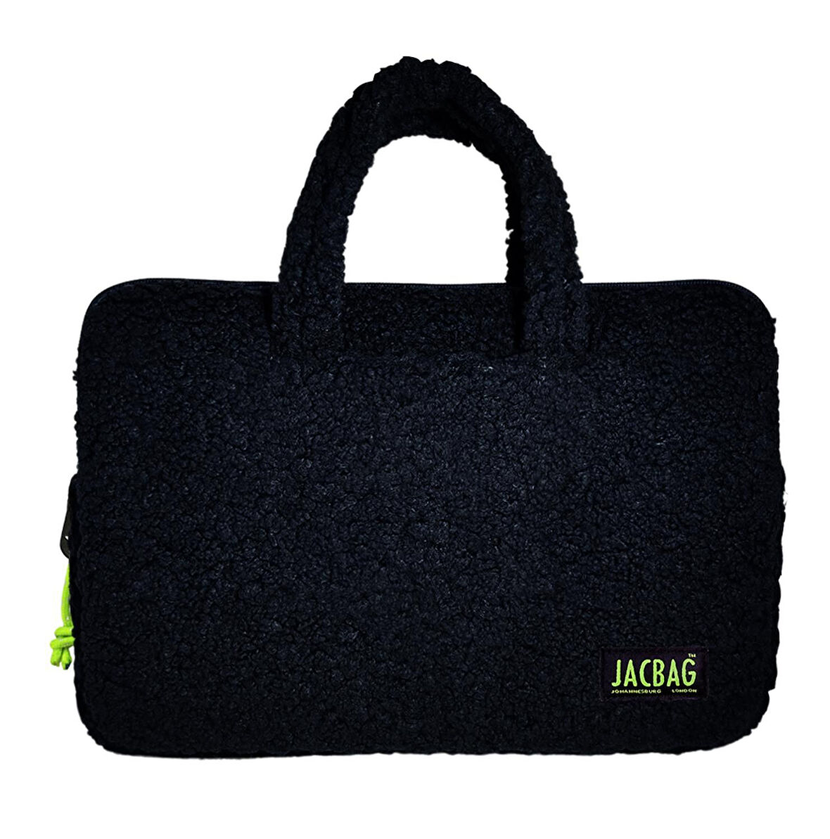 Jacbag Teddy Peluş Siyah/Sarı Erkek Çocuk Notebook Laptop ve Evrak Çantası