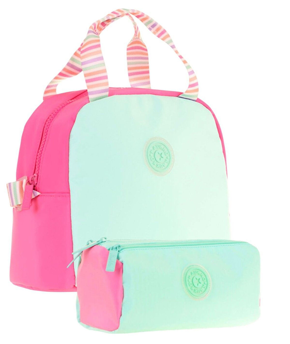 Kaukko Quick Kız Çocuk Beslenme Çantası (K9065) ve Kalemlik (K2701) Seti