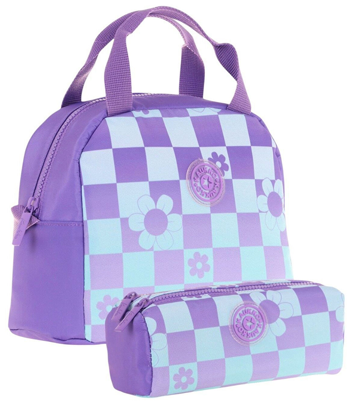 Kaukko Nature Kız Çocuk Beslenme Çantası (K9060) ve Kalemlik (K2696) Seti