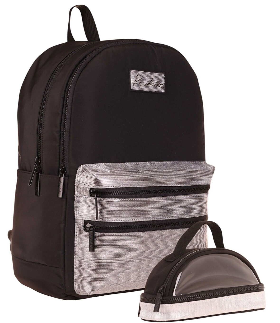 Kaukko Magic Dreams Okul Sırt Çantası ve Şeffaf Kalem Çantası Seti - Kız Çocuk - Siyah