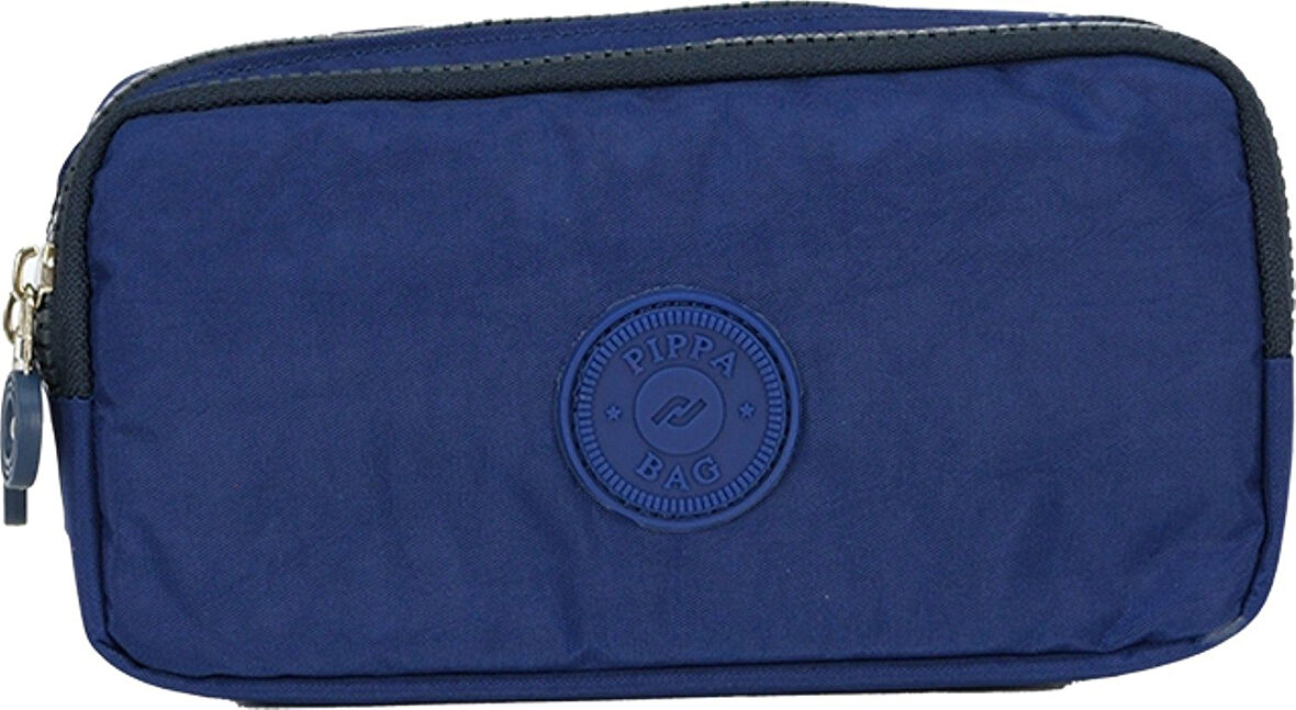 Pippa Yogi İki Gözlü Erkek Çocuk Mavi Krinkıl Kumaş Kalem Çantası/Kalemlik - KK975-9