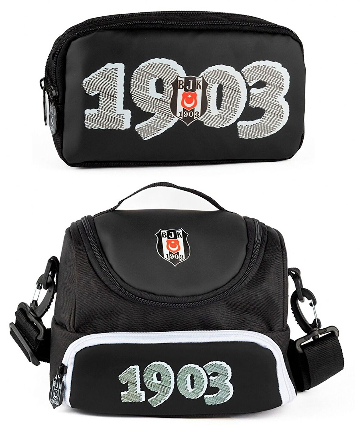 Beşiktaş Erkek Çocuk 1903 Baskılı Beslenme Çantası ve Kalemlik Seti (İkili Set) - ME25345