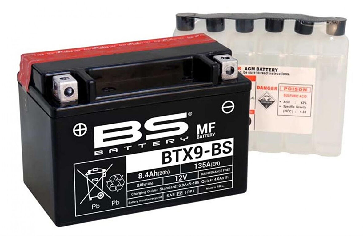 Bs Akü Btx9-bs 12v8ah 1999-2024 Suzuki Burgman An 400