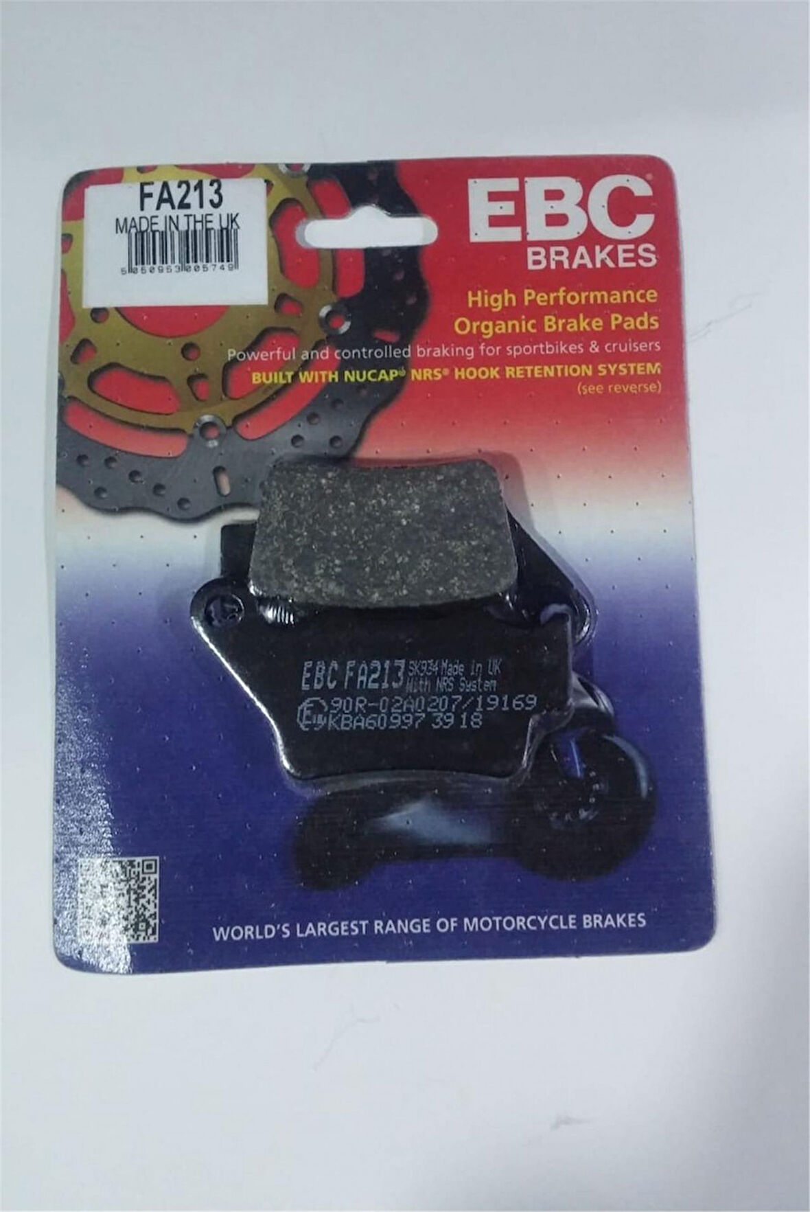 Ebc Fren Balatası Organik Fa213 2014-2022 Bajaj Pulsar Rs 200 Arka Fren Balatası