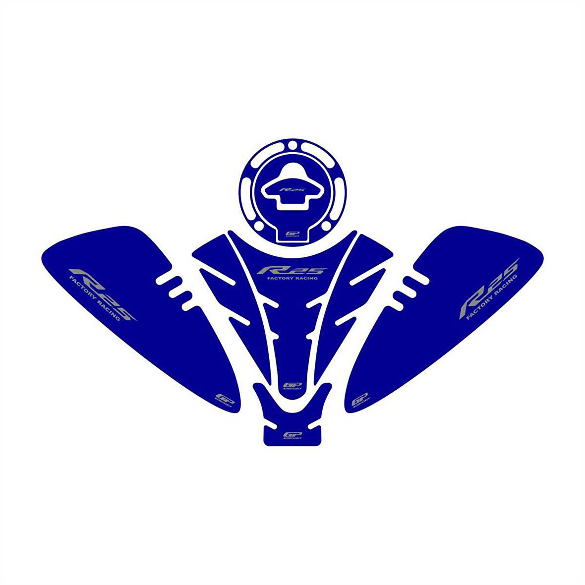 Gp Kompozit Tank Pad Seti Mavi Yamaha R25 2019-2024