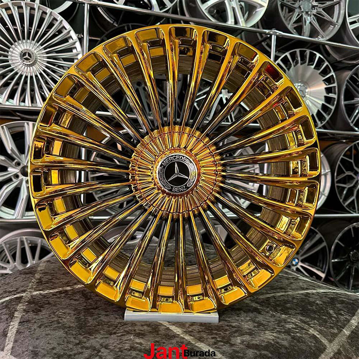 19 inç 5x112 MERCEDES MAYBACH GOLD KROM Jant Modeli Mercedes