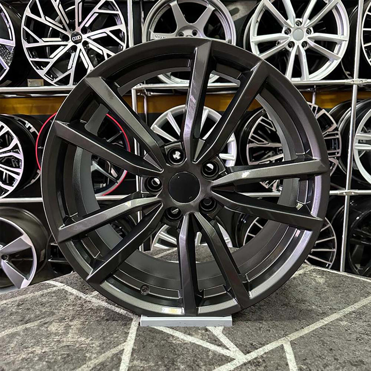 19 inç 5x112 PROTERİA GUNMETAL GOLF JETTA PASSA UYUMLU Jant Modeli Volkswagen