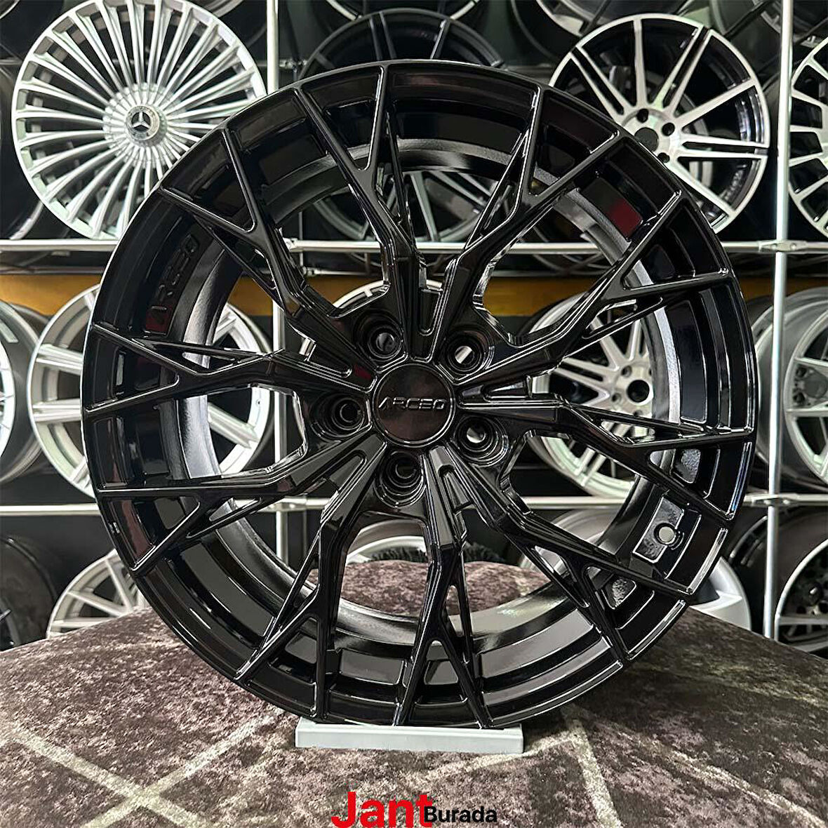 19 inç 5x108 ARCEO ROMA BLACK CHERY VOLVO FORD FOCUS UYUMLU Jant Modeli Chery Volvo Ford