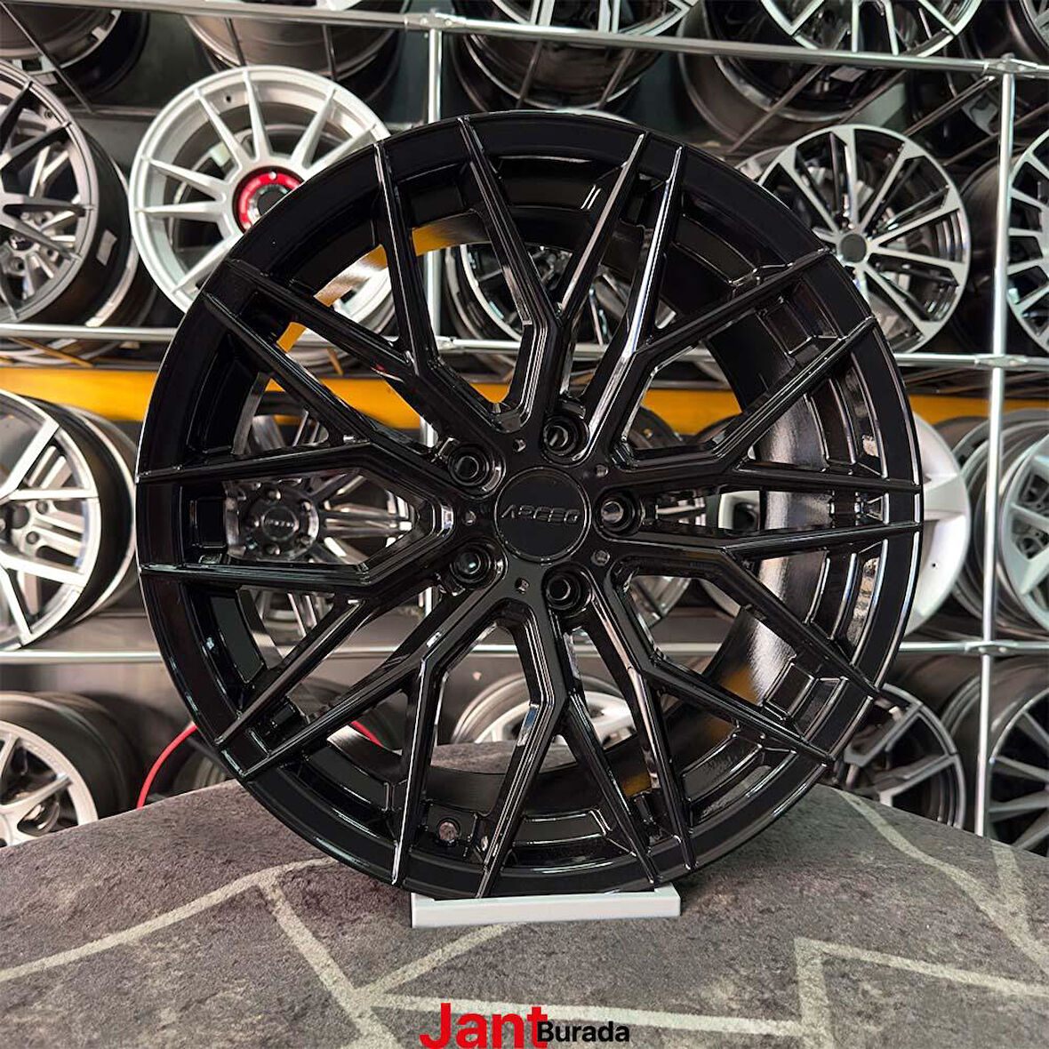 20 inç 5x112 ARCEO VALENCİA BLACK 9-10 OFSET Jant Modeli Mercedes Audi Volkswagen