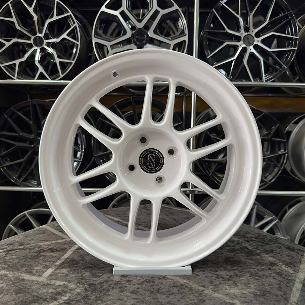 17 inç 4x100 ENKEİ CİVİC LİNEA ACCENT UYUMLU Beyaz Jant Modeli Hyundai Honda Fiat