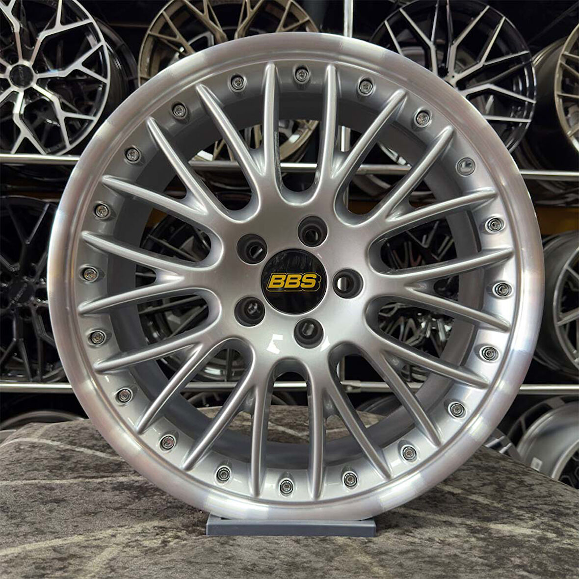 18 inç 5x100 BBS SPEEDLİNE POLO İBİZA EGEA UYUMLU Gümüş Jant Modeli Volkswagen Seat Fiat