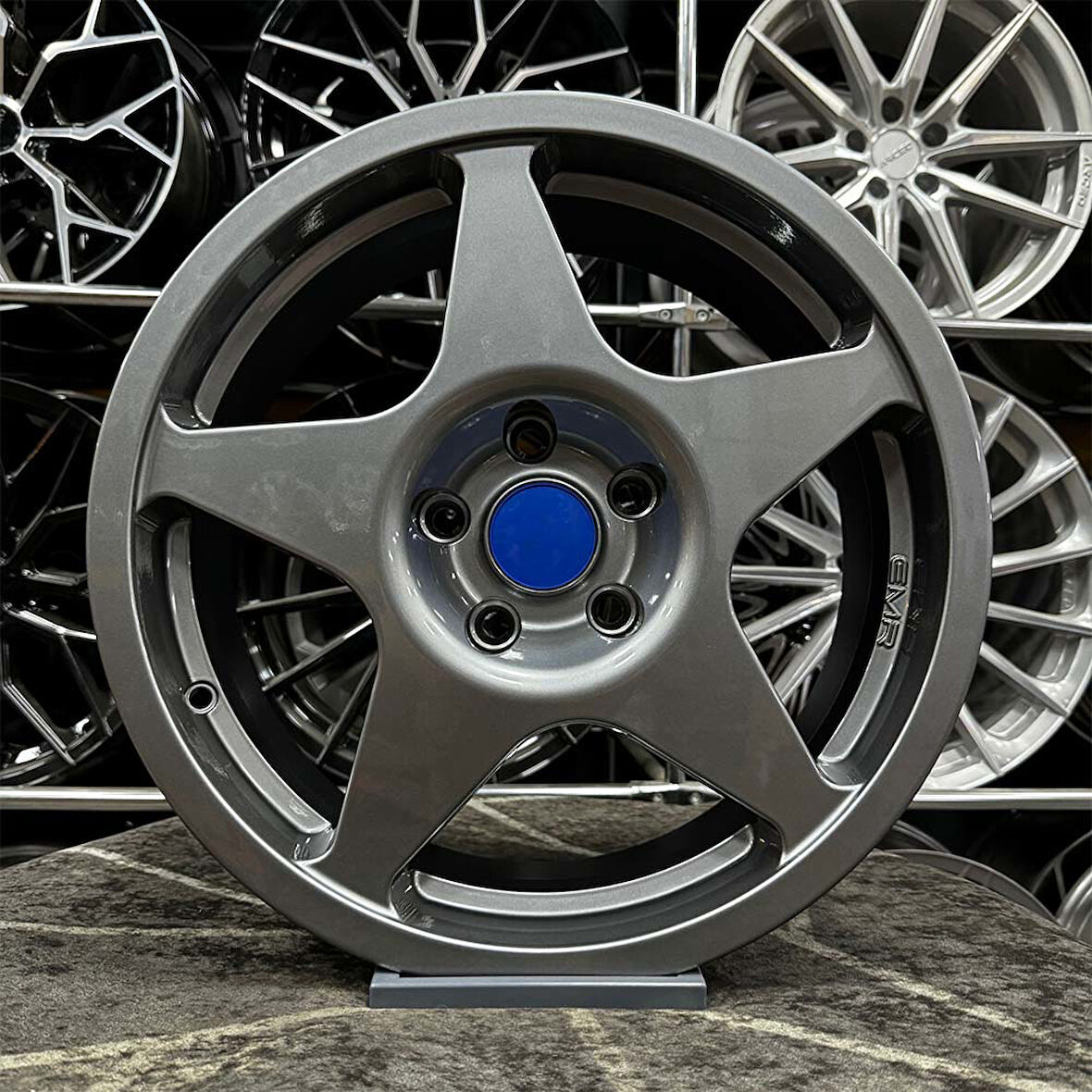 16 inç 5x100 SPEEDLİNE POLO İBİZA EGEA UYUMLU Gun Metal Jant Modeli Volkswagen Seat Fiat