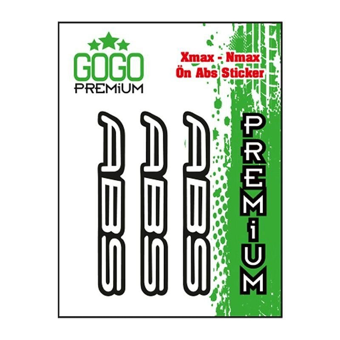 Gogo Ön Abs Üçlü Damlasız Sticker