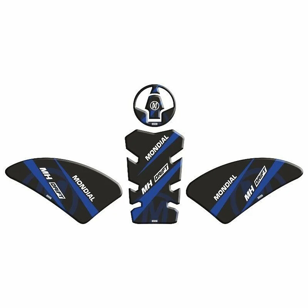 Gogo Tank Pad Seti 003 Siyah-mavi Mondıal 125 Drıft L 2019-2023