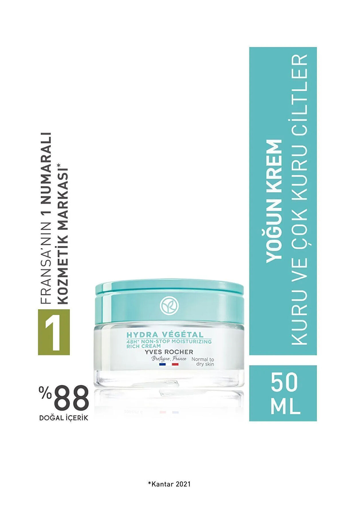 Normal ve Kuru Cilt Üre & Shea Yağı - Yoğun Krem-50 ml / Şampuan Masaj Fırçası Hediyeli