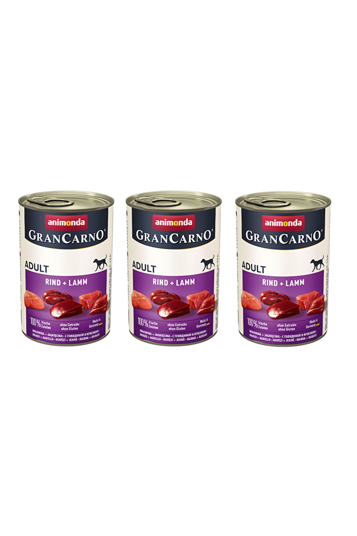 Animonda Gran Carno Sığır ve Kuzu Etli Köpek Konserve 400 Gr. X 3 Adet