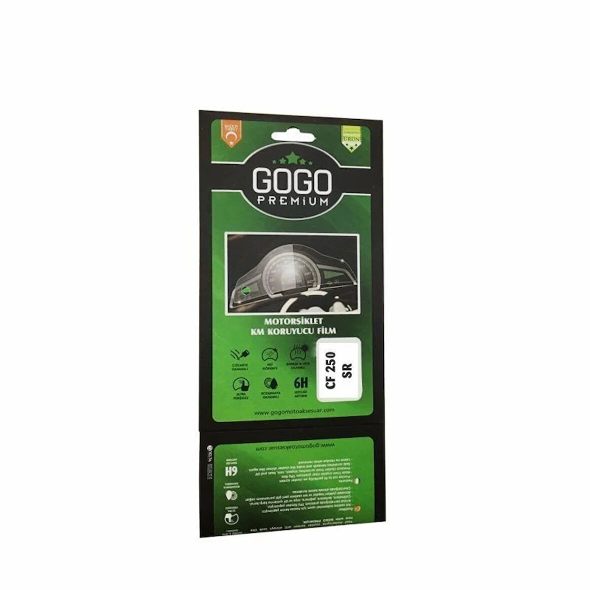 Gogo Kilometre Saat Camı Koruyucu Film Düğmesiz Cf Moto 250 Sr 2023