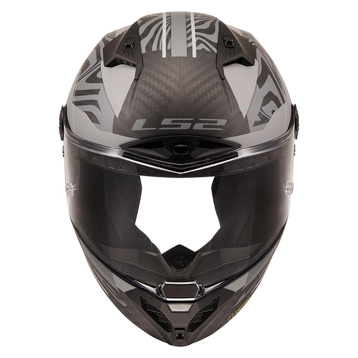 LS2 THUNDER KARBON GP AERO POLAR SİYAH KASK MEDIUM