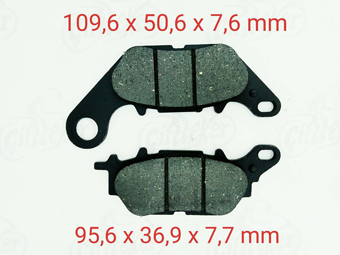 Motospartan Fren Balatası Arka Yamaha Nmax 125 155 Trıcıty 125 Delıght 115 Ön Ybr 125k Esd Cygnus L 