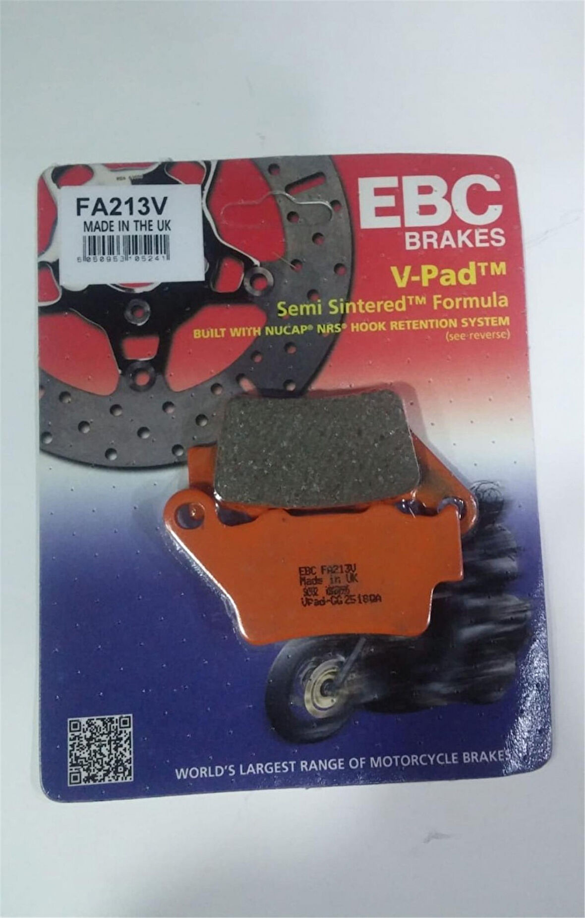 Ebc Fren Balatası Sinter Fa213v 2013-2022 Bajaj Pulsar Ns 200 Abs Arka Fren Balatası