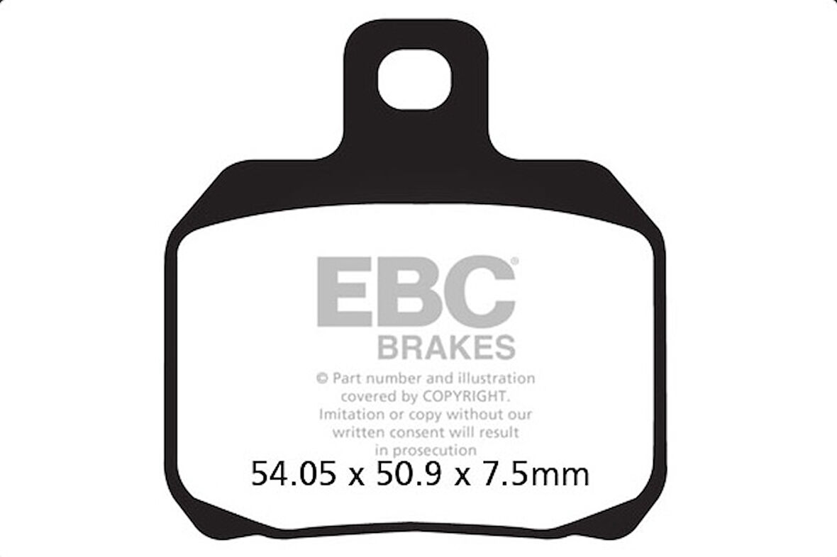 Ebc Fren Balatası Carbon Sfac266 2000-2004 Piaggio X9 250 Uyumlu Ön Fren Balatası (arka Teker 13``)