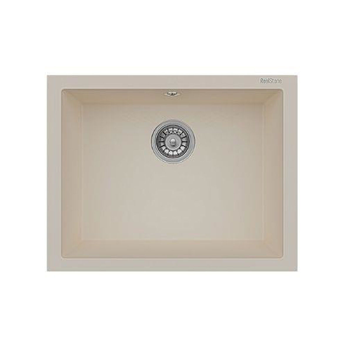 Real Stone K012 Gordion 60 Krem Granit Mutfak Eviyesi 60x47,50 cm