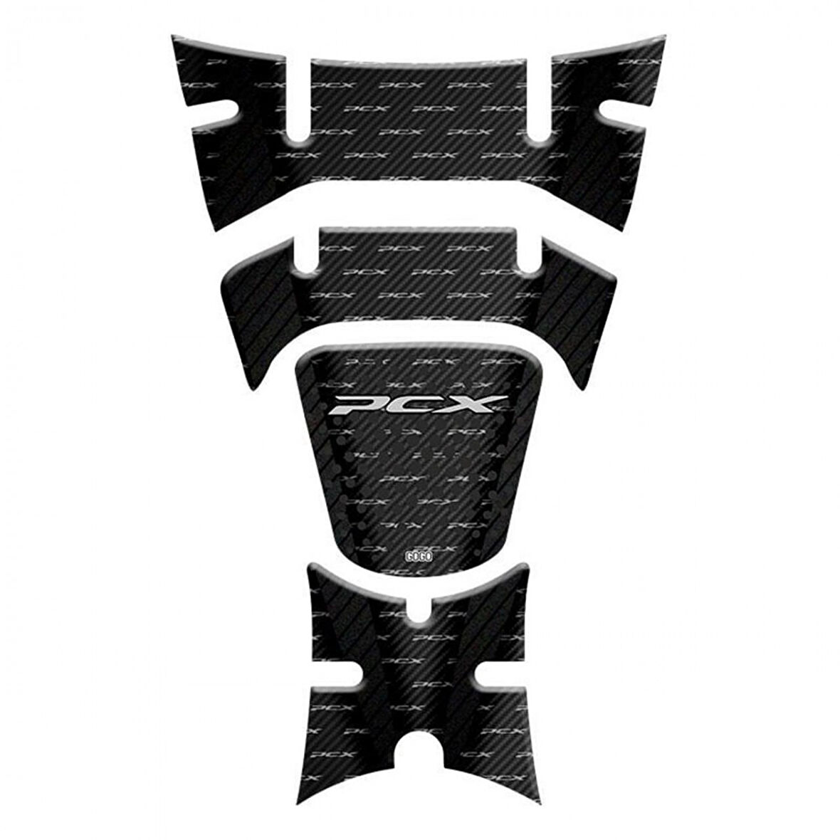 Gogo Tank Pad 004 Siyah-gri 4 Parça Honda Pcx 125 2018-2020