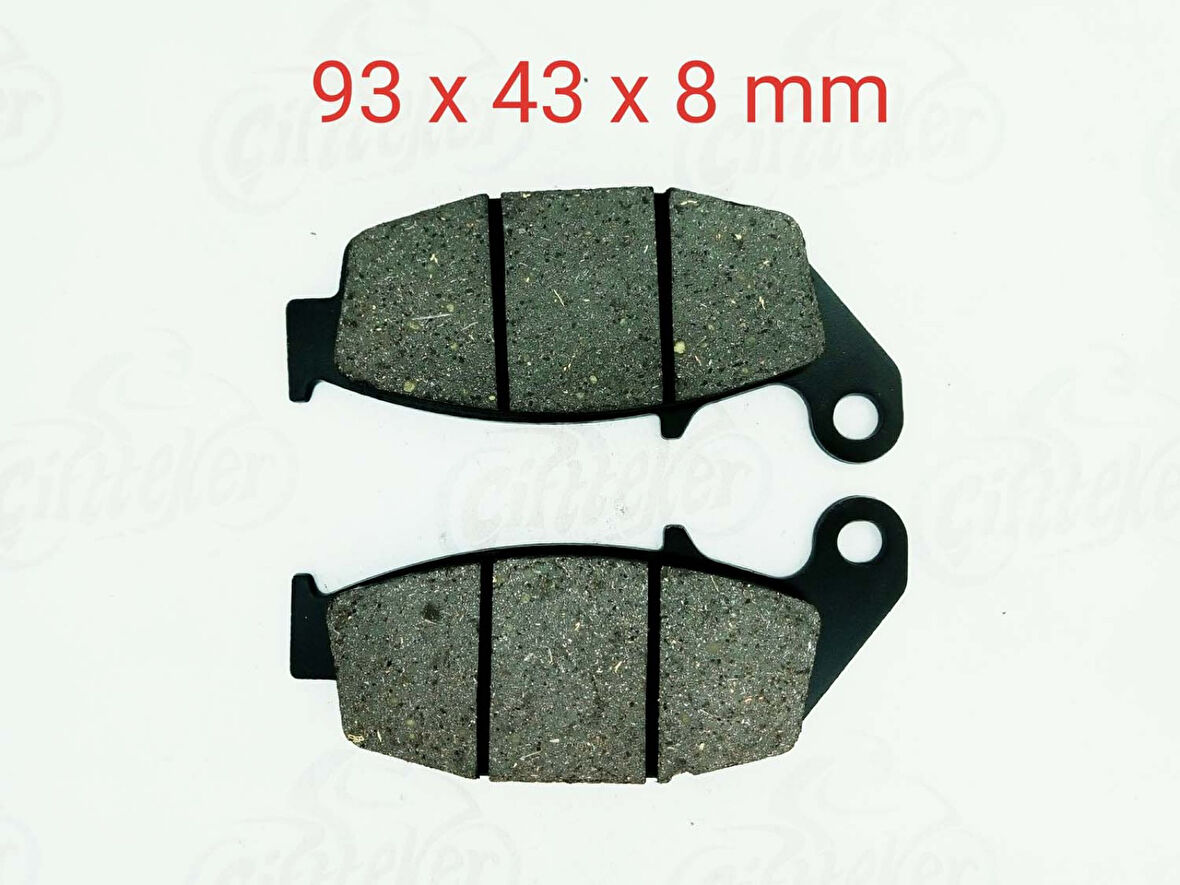 Motospartan Arka Fren Disk Balatası 8 Mm Tvs Apache Rtr 180-200