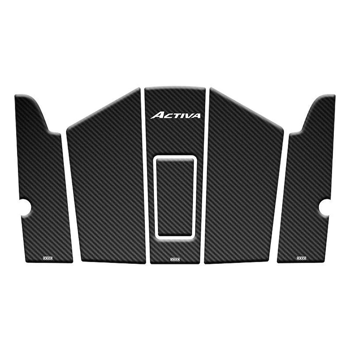 Gogo Tank Pad Set 001 Siyah Karbon Honda Actıva 125 2023-2024