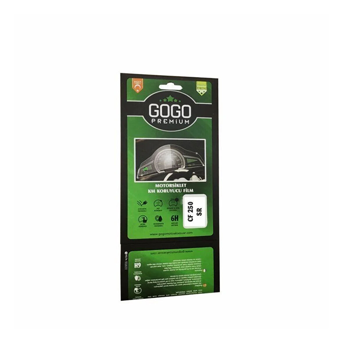 Gogo Kilometre Saat Camı Koruyucu Film ( Düğmesiz ) Cf Moto 250 Sr 2023