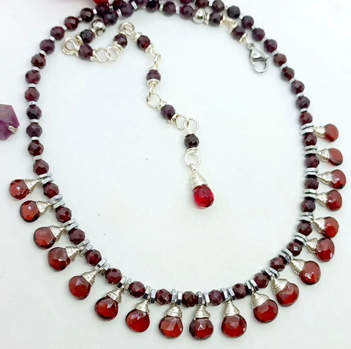 2463 Lal el yapımı kolye