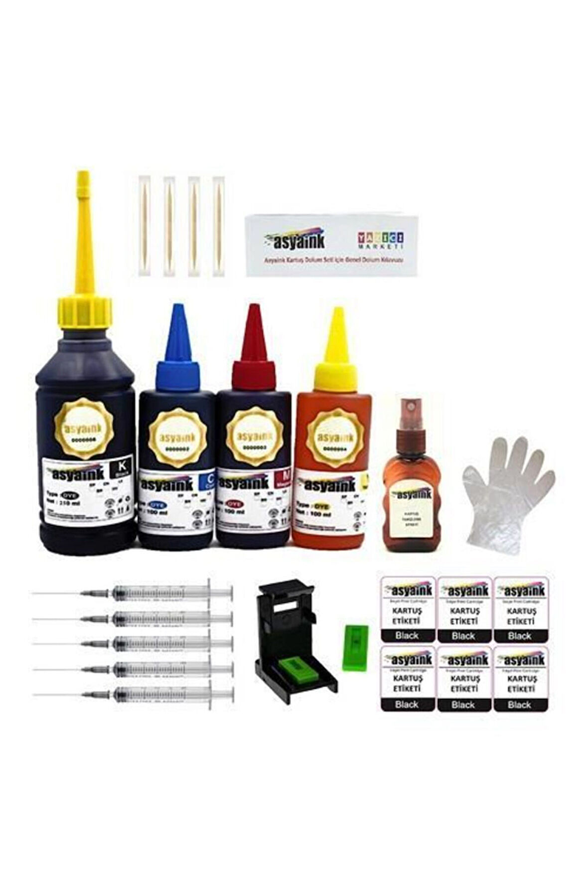 HP Deskjet F2420 / F2423 Uyumlu Ekonomik Kartuş Dolum seti HP300