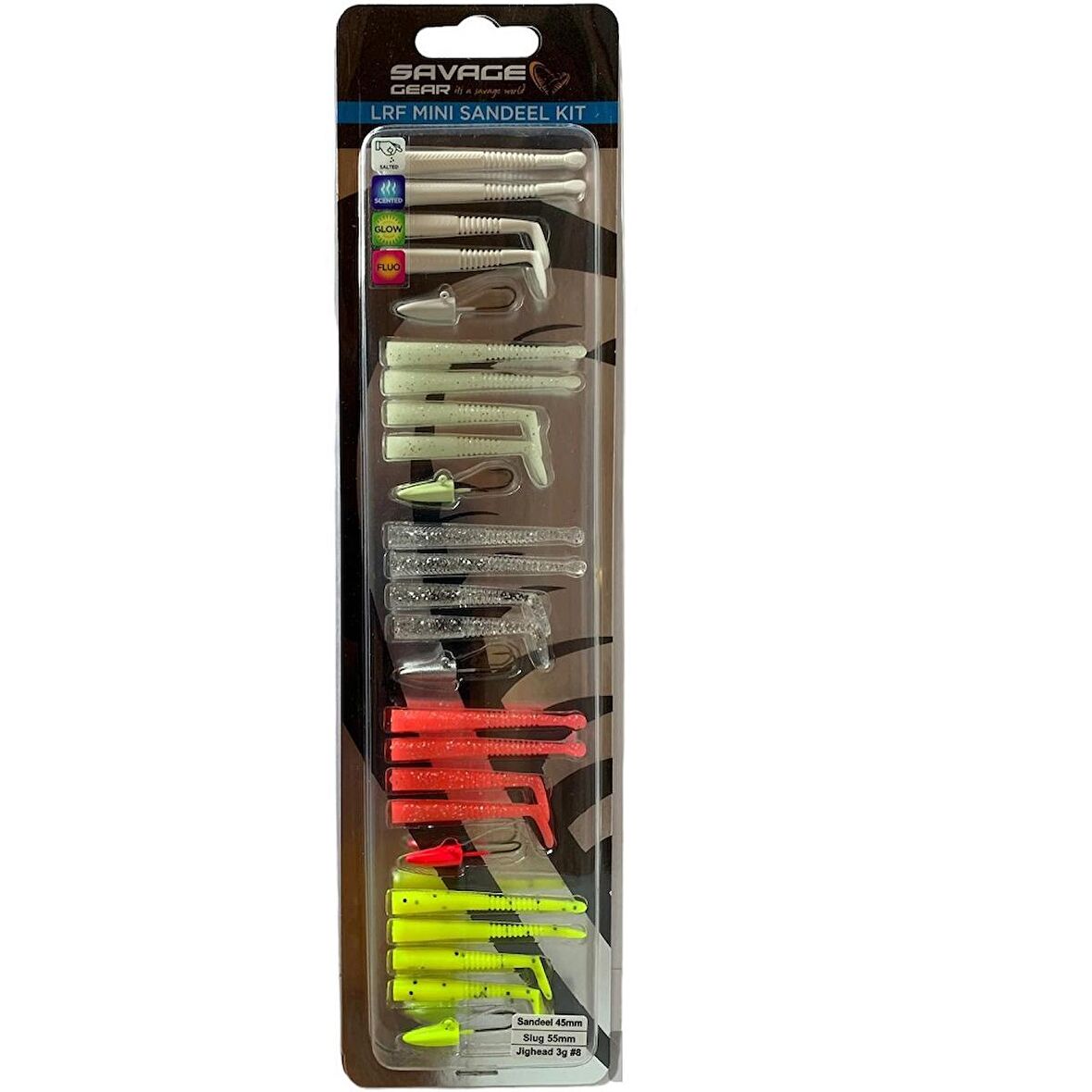 Savage Gear Lrf Mini Sandeel Kit 25 Adet Suni Silikon Yem 20+5