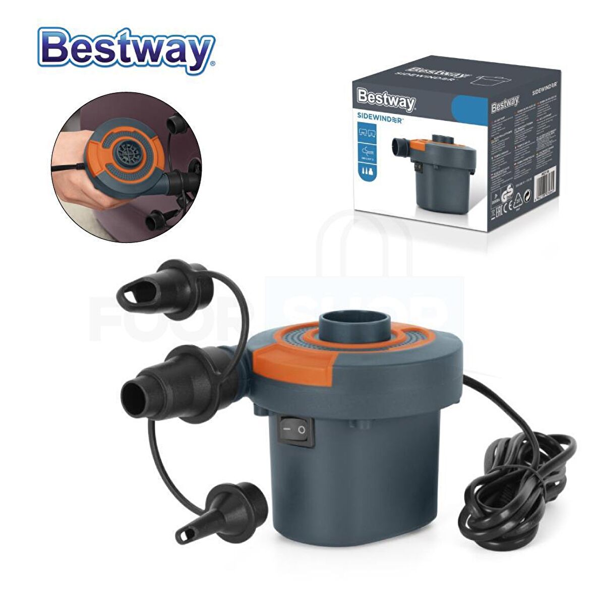 Bestway 62139 Çift Fonksiyonlu Elektrikli Havuz, Bot Pompası