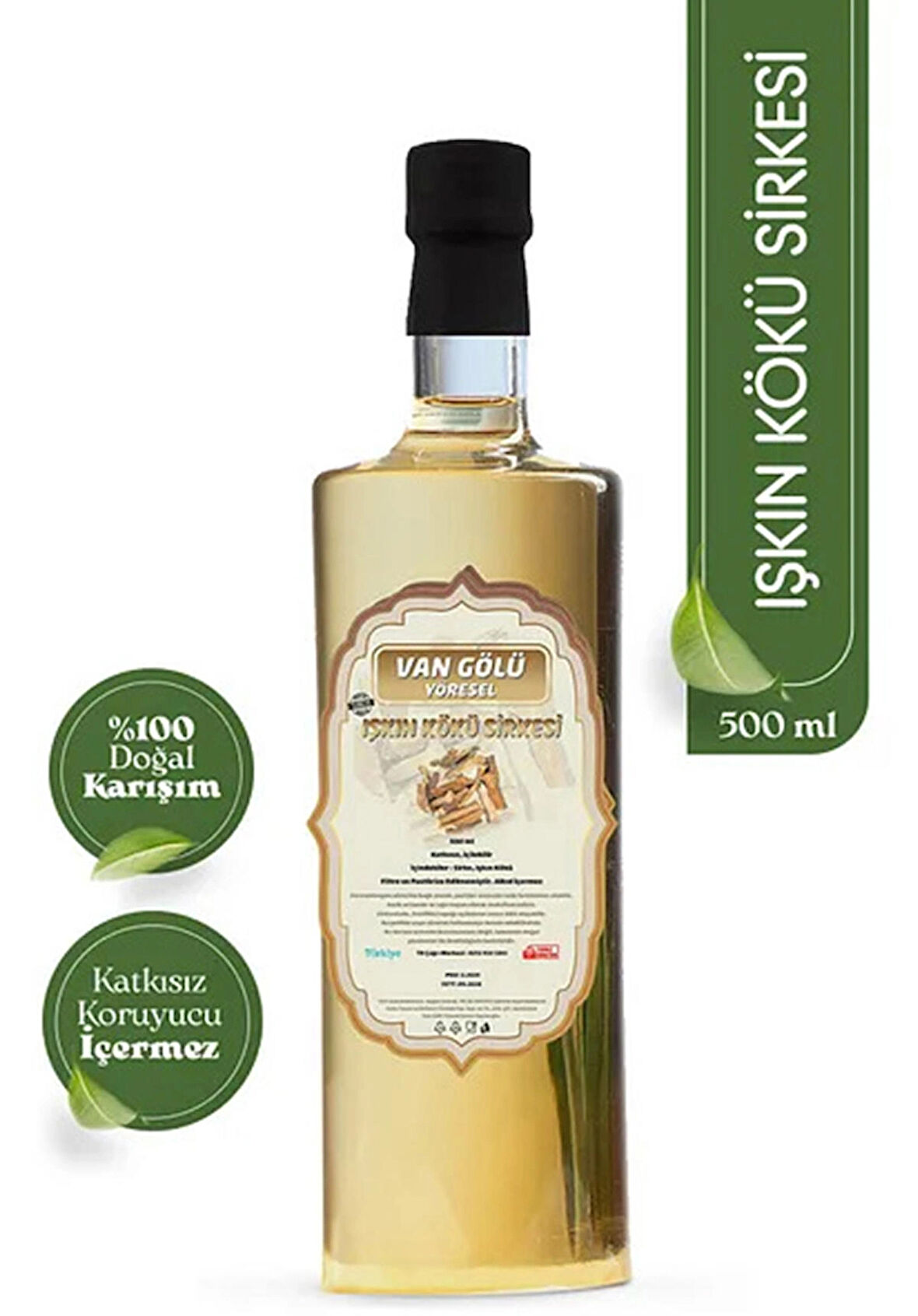 ccVangölü Yöresel Işkın Kökü Sirkesi 500 ML