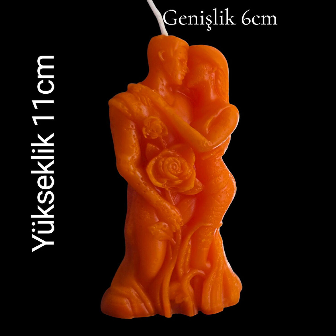 dekoratif aşık kavuşması model mum