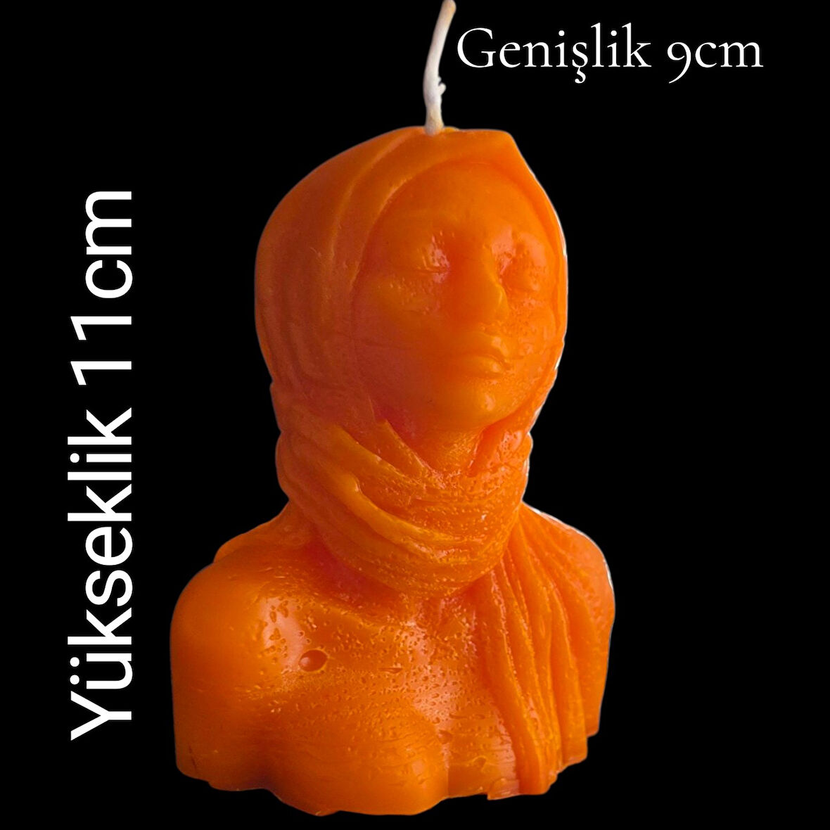 dekoratif kadın figürlü kokulu mum