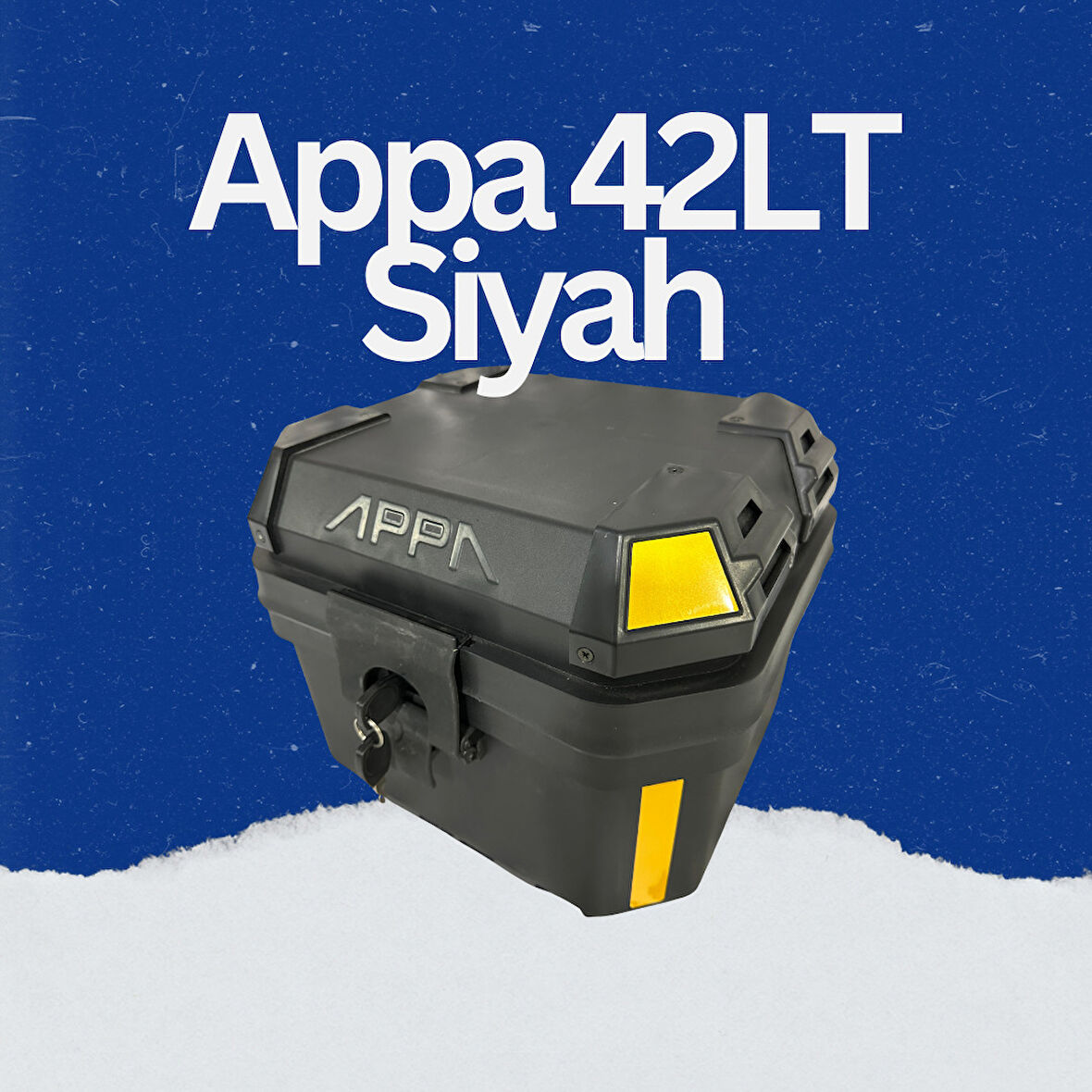 Appa Motosiklet Çantası - Siyah 42 Lt. 